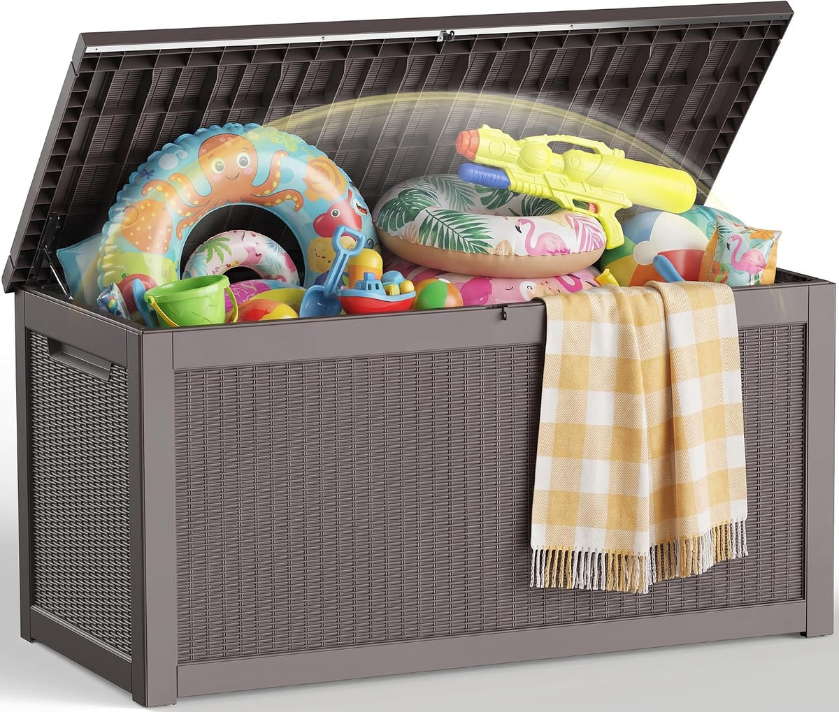 efu outdoor storage box 360 gallon deck box, main product view