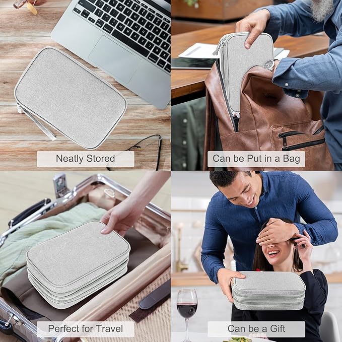 FYY Electronic Organizer, Large Travel Cable Organizer Bag Pouch Electronic - Image 7