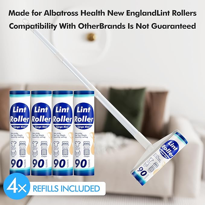 360 Sheets Sticky Lint Rollers Refills - Image 3