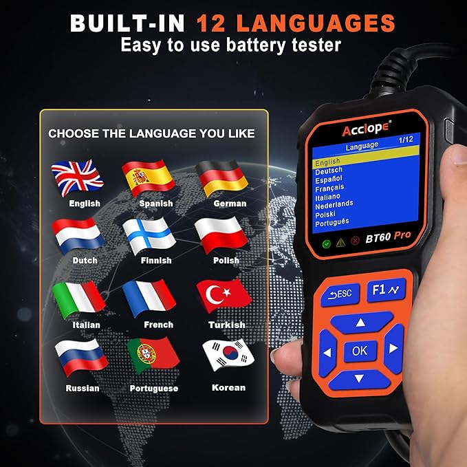 BT60 Pro Acclope Car Battery Tester - Image 10