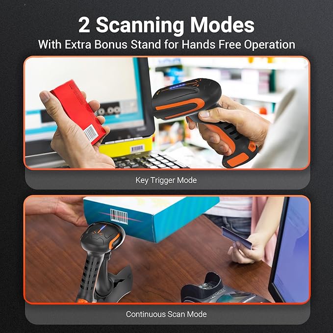 Tera Barcode Scanner Wireless 2D QR: Pro Version All New Battery Level - Image 6