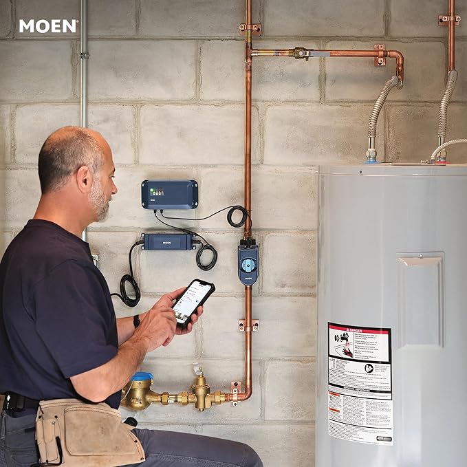 Moen Flo Smart Water Monitor and Automatic Shutoff Sensor, Wi-Fi Connected - Image 27