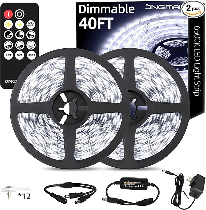 JNGMAIR 40ft LED Strip Lights by JNGMAIR