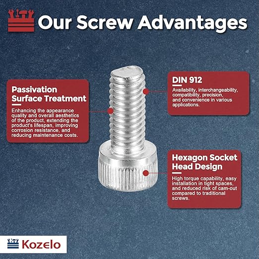 Kozelo 20pcs Socket Head Cap Screws - Image 3