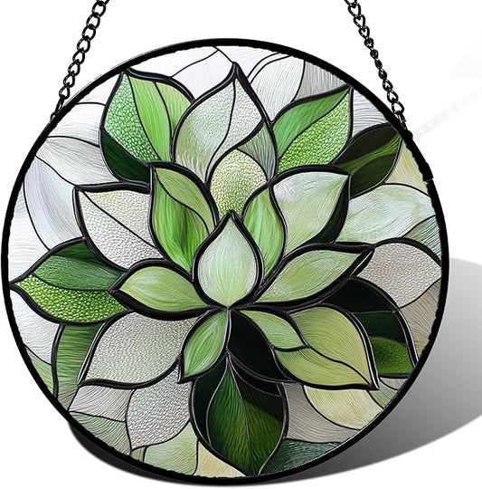 CRISGIF Stained Glass Window Hanging by Follow