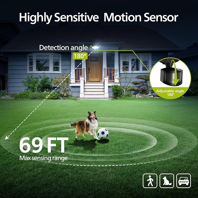 Philips 72W 7400LM LED Security Lights w/PIR Motion Sensor Outdoor, 5000K - Image 4
