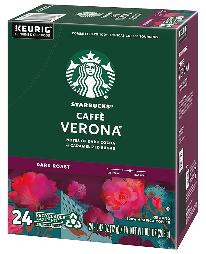 Starbucks Coffee K-Cup Pods, Caffè Verona, Dark Roast Coffee, Notes of Dark - Image 5
