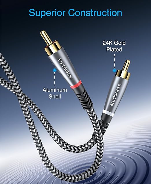 BlueRigger RCA Cable, 6FT- Compatible - Image 3