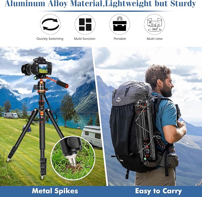 Nietoto Camera Tripods & Projector Stand, 2 in1 Tripod - Image 6