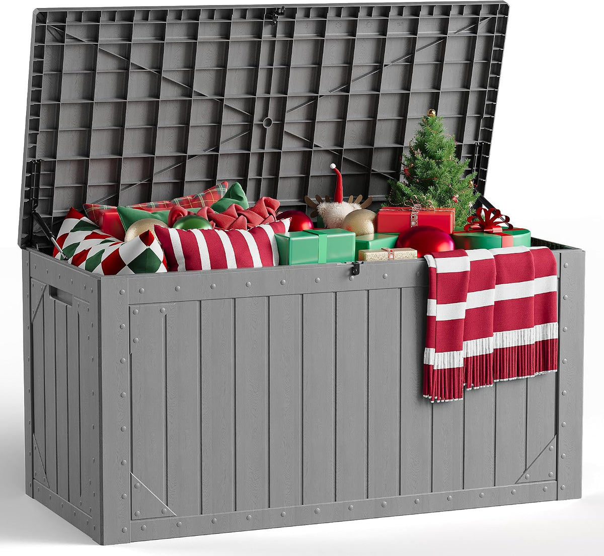 outdoor storage box, 98 gallon deck box, outdoor, main product view