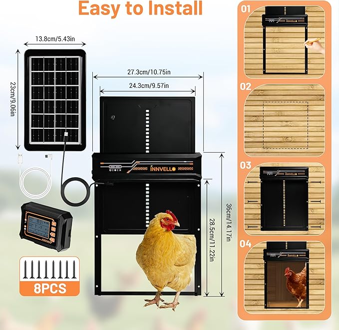 Automatic Chicken Coop Door Solar Powered - Image 6