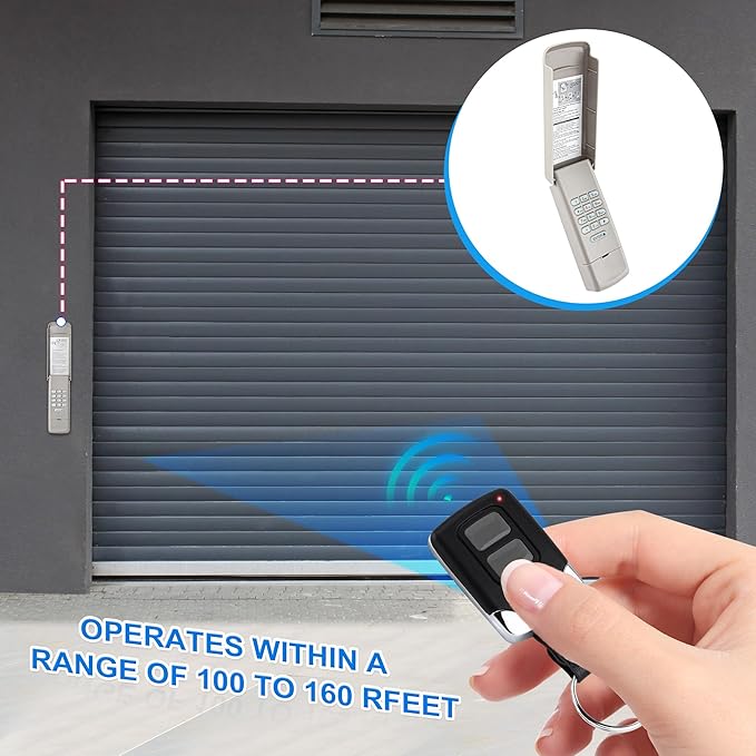 Garage Door Opener Keypad with 2 Garage Door Opener Remote - Image 9