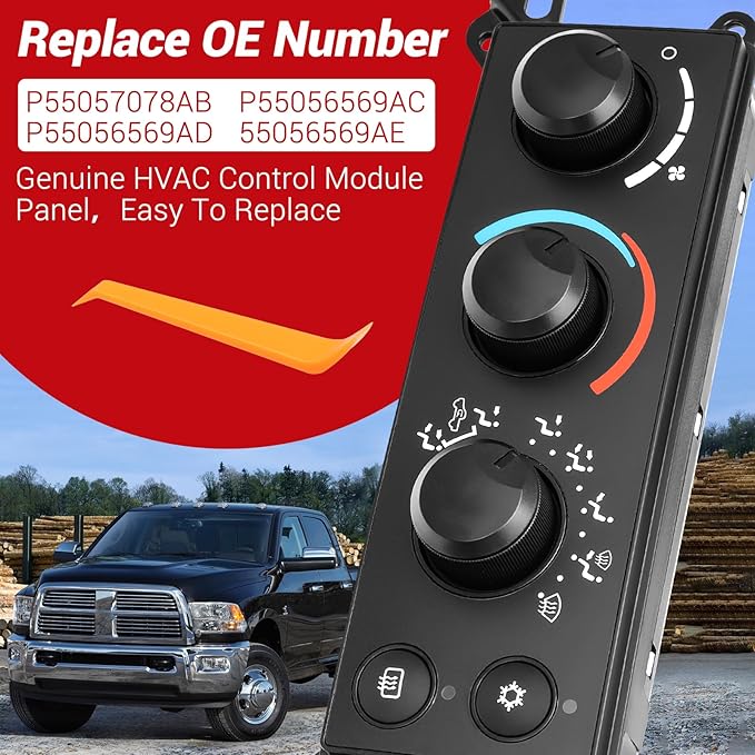P55056569AC Front A/C Heater Climate Control Module Compatible - Image 2