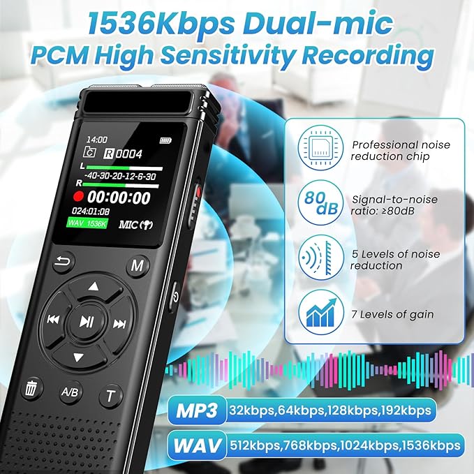 136GB Digital Voice Recorder - Image 2