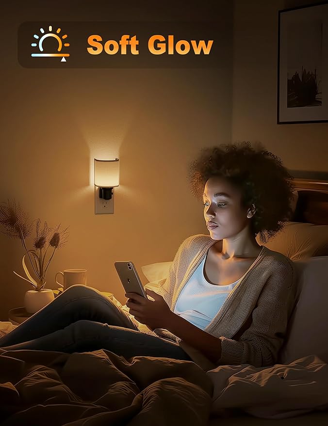 JandCase Night Lights Plug into Wall, LED Night Light Dimmable, Nightlight - Image 4