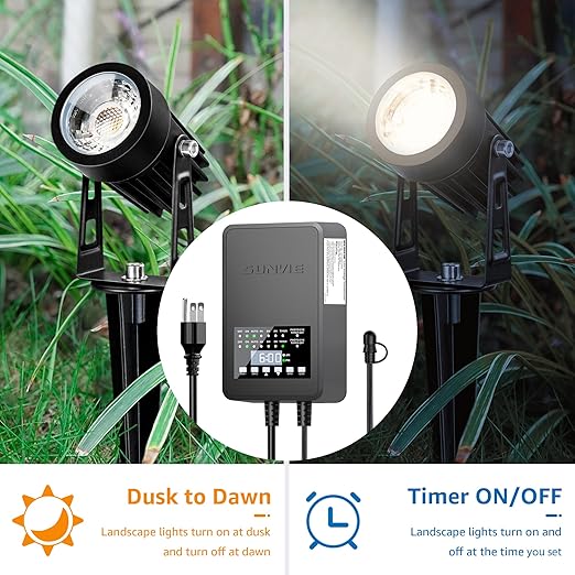 SUNVIE 300W Low Voltage Landscape Transformer - Image 4