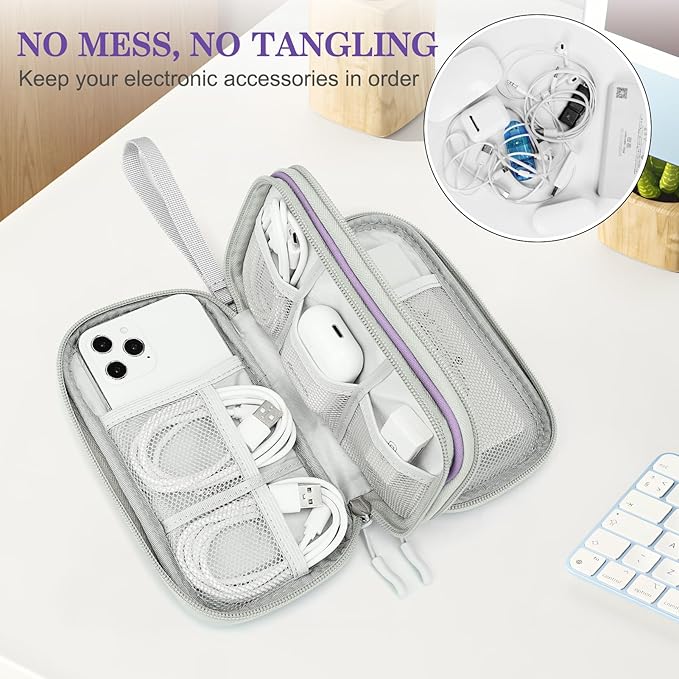 FYY Electronic Organizer, Travel Cable Organizer Bag Pouch Electronic - Image 5