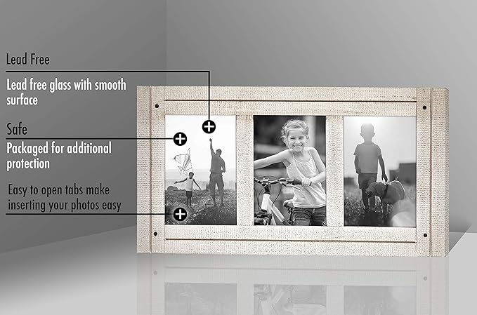 Americanflat Hinged 4x6 Triple Picture Frame - Image 7