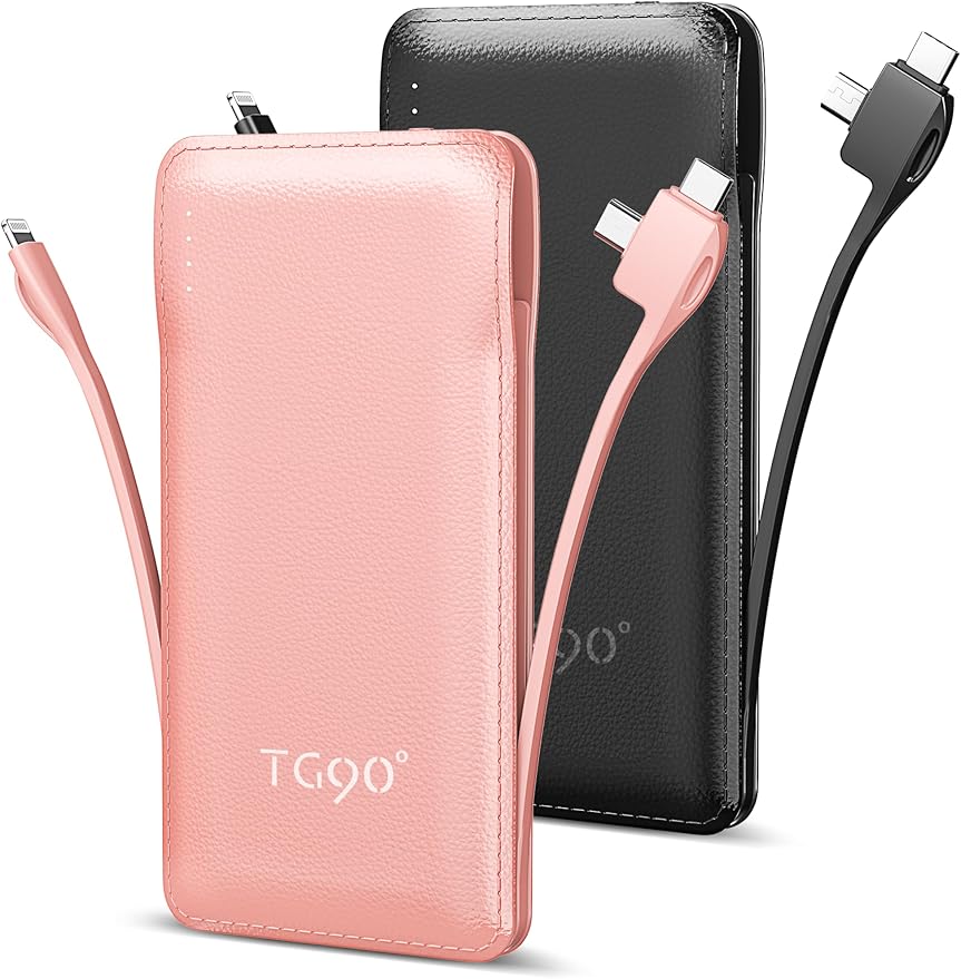 TG90° 2 Pack 10000mAh Portable Charger Slim Power Bank by TG90%C2%B0