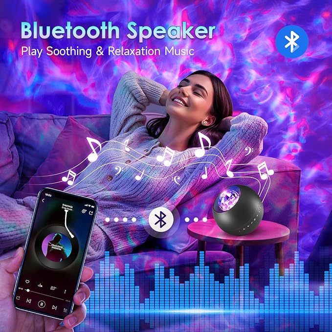 One Fire Galaxy Projector, Vibrant Galaxy Light Projector, Remote Timer Kids - Image 4