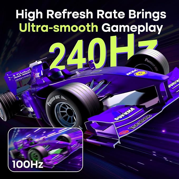 Amzfast 27 Inch 240Hz Gaming Monitor, FHD Fast VA Panel 4000:1 Contrast - Image 2