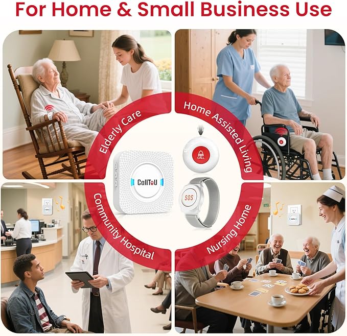 CallToU Caregiver Pager Wireless Call Button Nurse Alert System 500+ Feet - Image 6