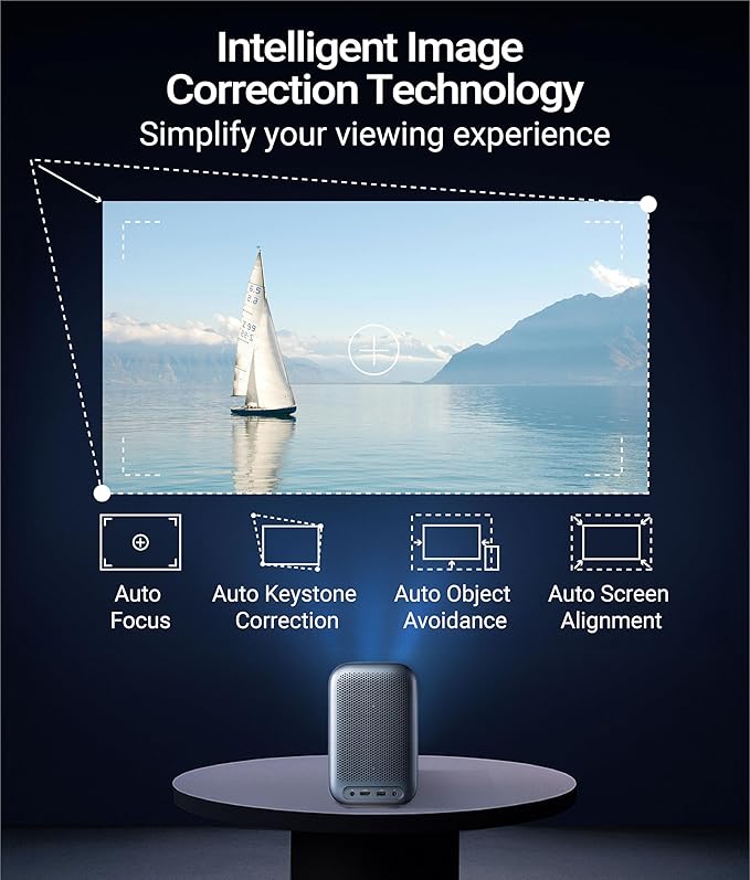 UVISION AllPlay Google TV Smart Porejctor | Native 1080p Full HD | Auto Focus & - Image 6