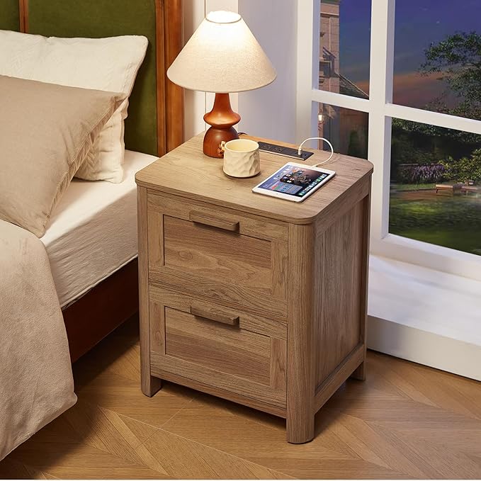 Joaxswe Farmhouse Nightstand Set of 2 - Image 8