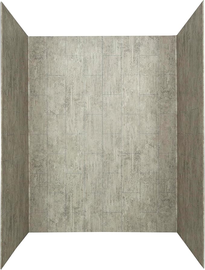 Palisade 78in x 60in x 32in Waterproof Vinyl Shower Surround Kit by PalisadeWallTilesandPlanks