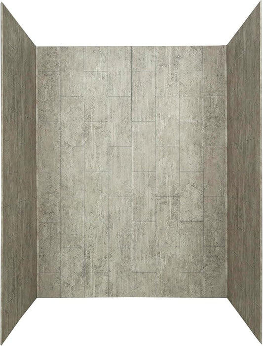Palisade 78in x 60in x 30in Waterproof Vinyl Shower Surround Kit by PalisadeWallTilesandPlanks