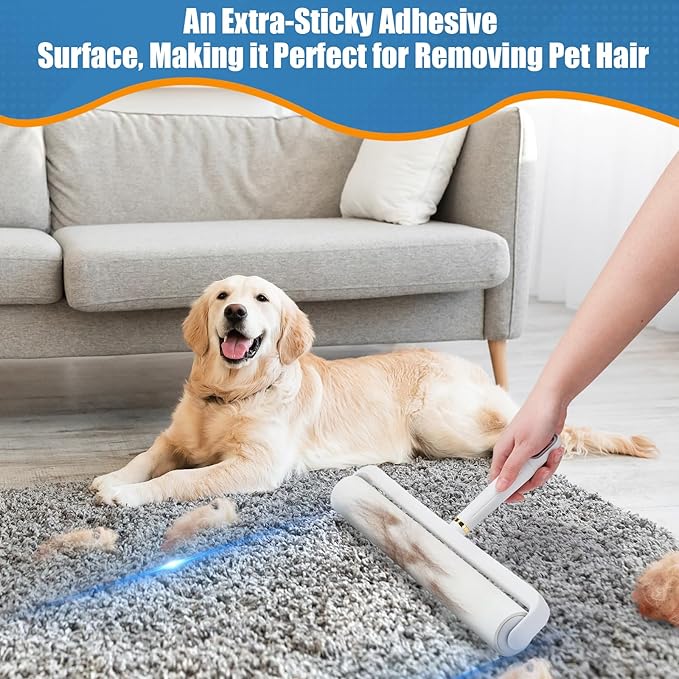 Dymoll 14.17" Lint Roller Refills, Extreme Sticky Large Surface Lint Roller - Image 5