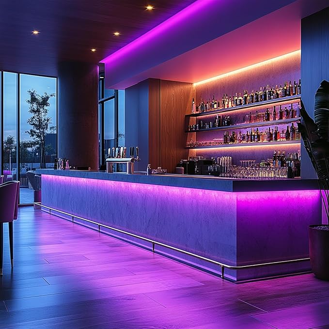 UVTaoYuan Short LED Strip Lights Purple 5V USB Not Dimmable Flexible COB LED - Image 3