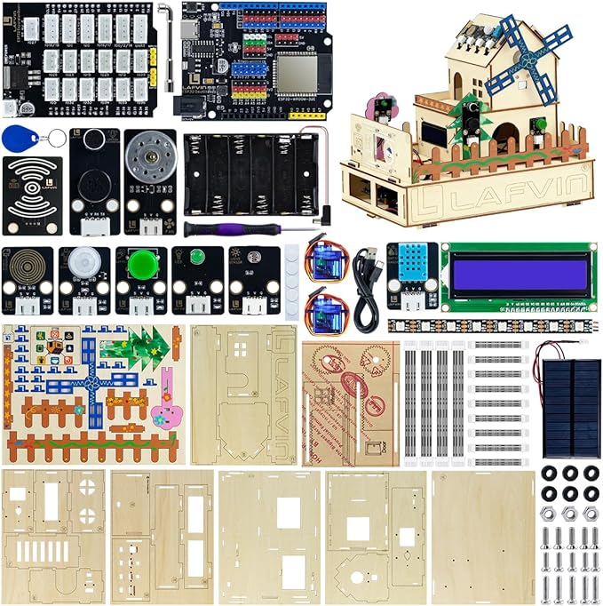 LAFVIN IOT ESP32 Smart Home Starter Kit Supports Voice Recognition and App by LAFVIN