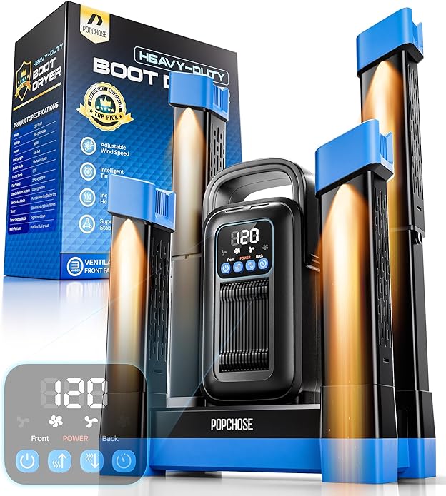 POPCHOSE Heavy-Duty Boot Dryer, Upgraded Shoe Dryer Helps Reduce Odor, Glove & by Popularchoicesfromhere
