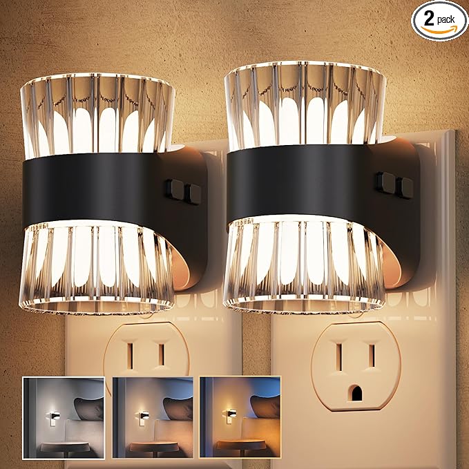 L LOHAS LED Night Light, Modern Night Lights Plug into Wall, 2 Pack by LLOHASLED