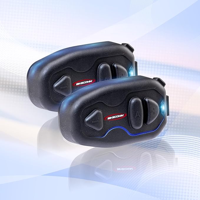 BIKECOMM Salut Motorcycle Helmet Speakers Intercom – 1000M Range Wireless by BIKECOMM