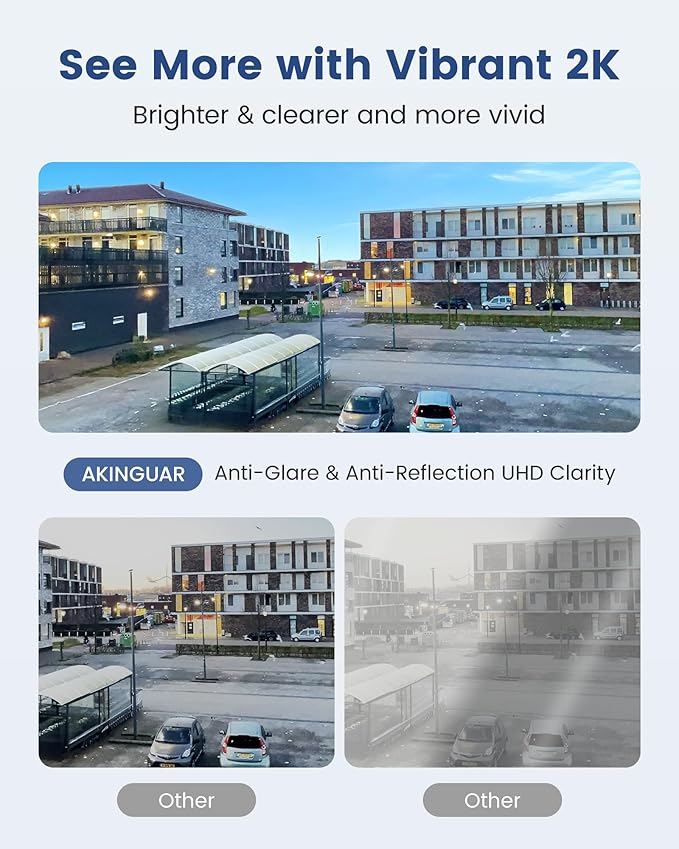 AKINGUAR 3MP 2K Window Camera, 2.4GHz WiFi Indoor Camera - Image 4