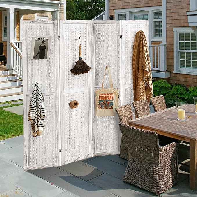 Asnefeli Pegboard Display Room Divider - Image 7