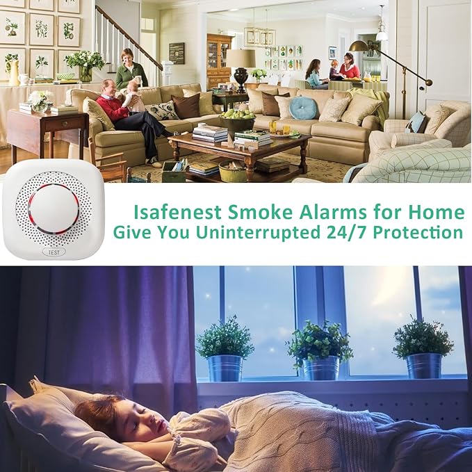 Optical Smoke Alarm with Advanced Photoelectric Technology, Battery Power Smoke - Image 5