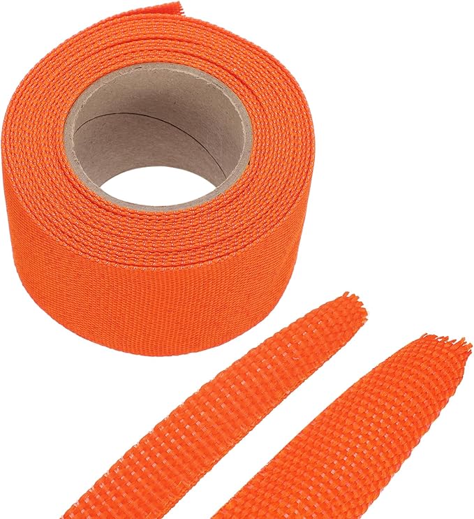 MECCANIXITY Braided Cable Sleeves Heat Shrinkable Fabric Sleeving, 1 9/16" 16ft by MECCANIXITY