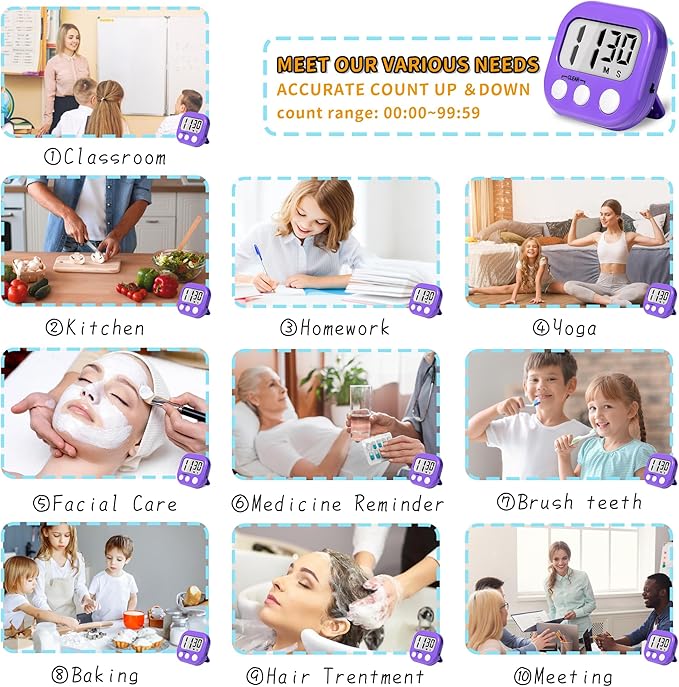 Classroom Timers for Teachers Kids Large Magnetic Digital Timer Teacher - Image 6