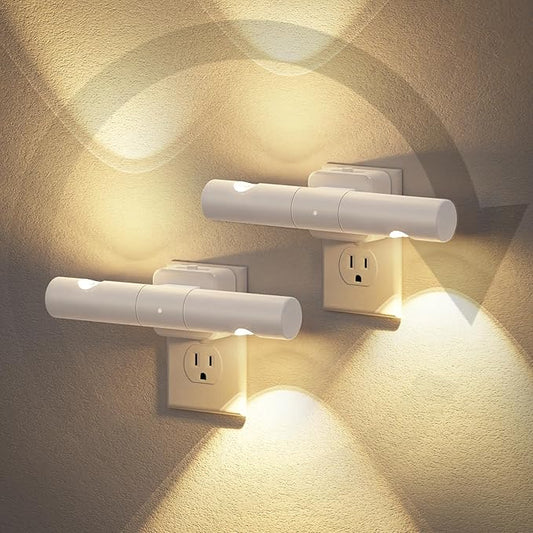 JandCase LED Night Light, Modern Night Lights Plug into Wall, Soft White 3000K by JandCase