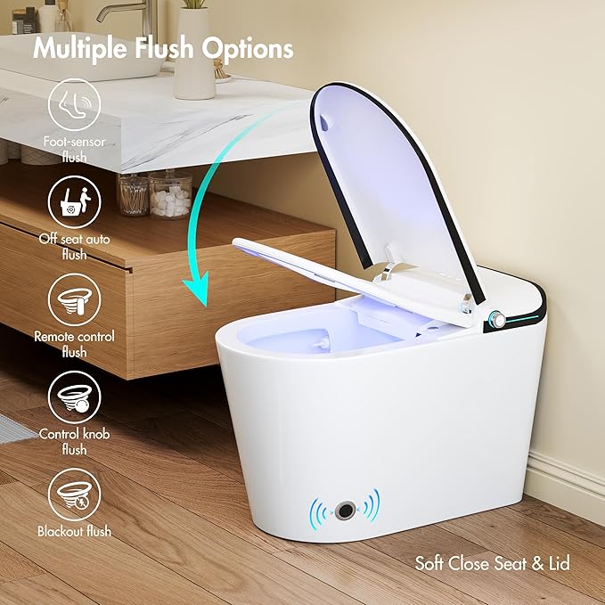 Eridanus Smart Toilet with Bidet Built in, One Piece Bidet Toilet - Image 8