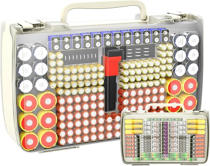 Aptbyte Battery Organizer Storage Holder Box Case by APTBYTE