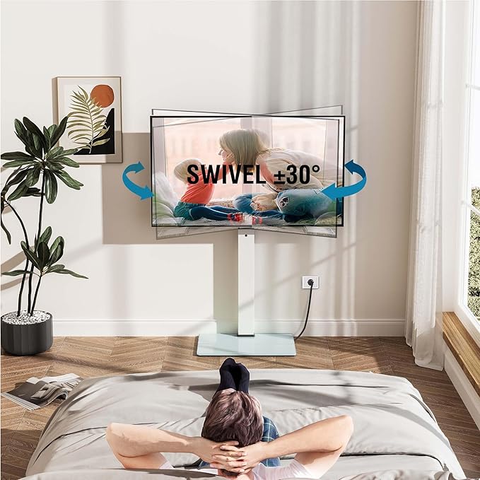 FITUEYES Floor TV Stand for 32-75 inch TV - Image 2