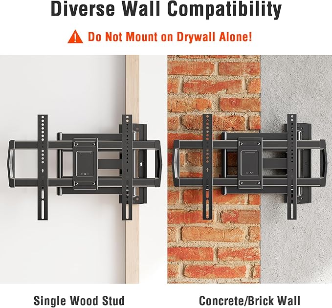 ELIVED Long Arm TV Wall Mount for Most 42-75 Inch TVs, 30 Inch Long Extension - Image 8
