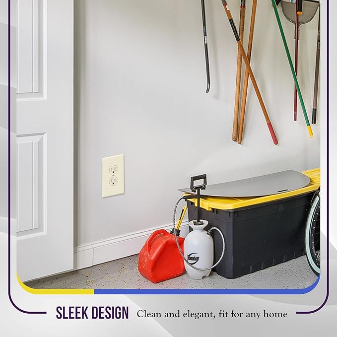 ENERLITES Duplex Receptacle Outlet Wall Plate, Jumbo Electrical Outlet Cover - Image 3