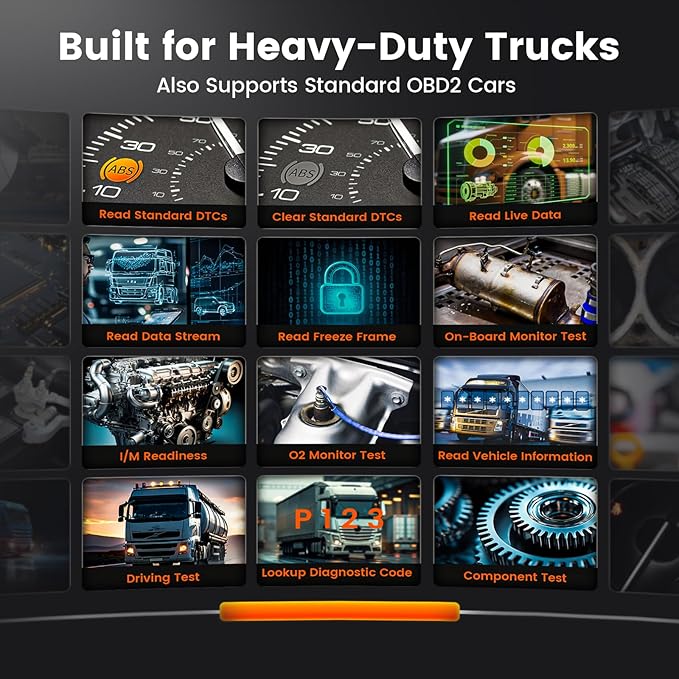 ANCEL HD120 Heavy Duty Truck Scanner - Image 8