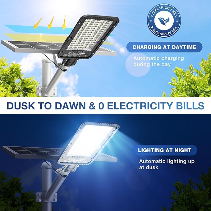 OKPRO 12000W Solar Street Lights Outdoor - Image 3