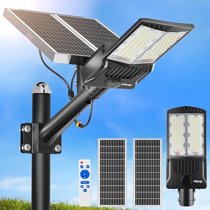 Ofuray Of-7000W Solar Street Lights Outdoor, 500000lm Solar Security Flood - Image 8